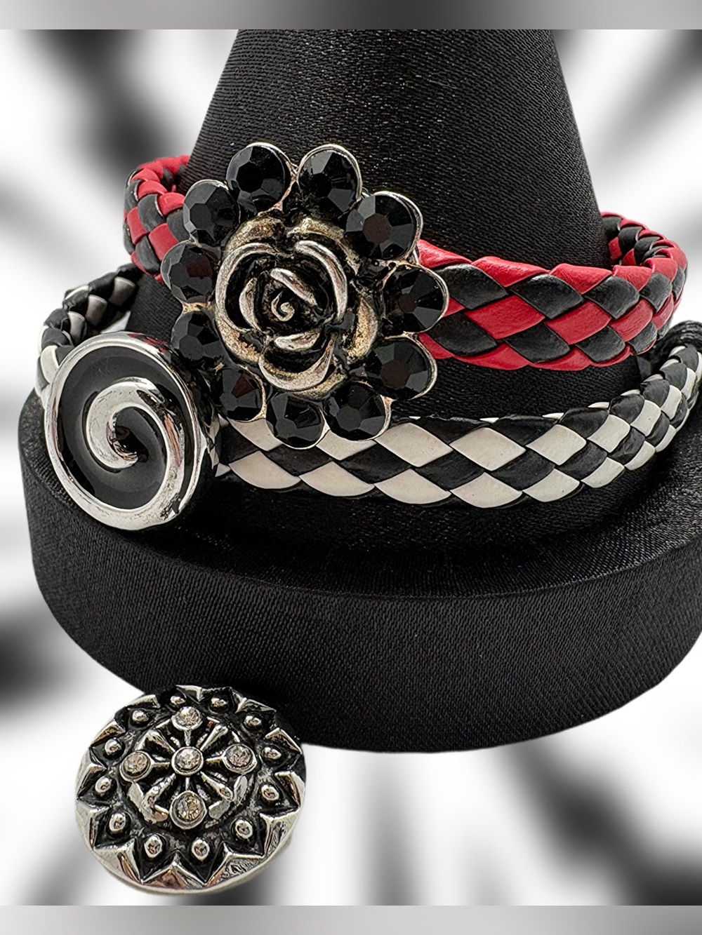 Ginger Snaps Bracelet Bundle - Adjustable Woven Bracelets with 3 Snaps